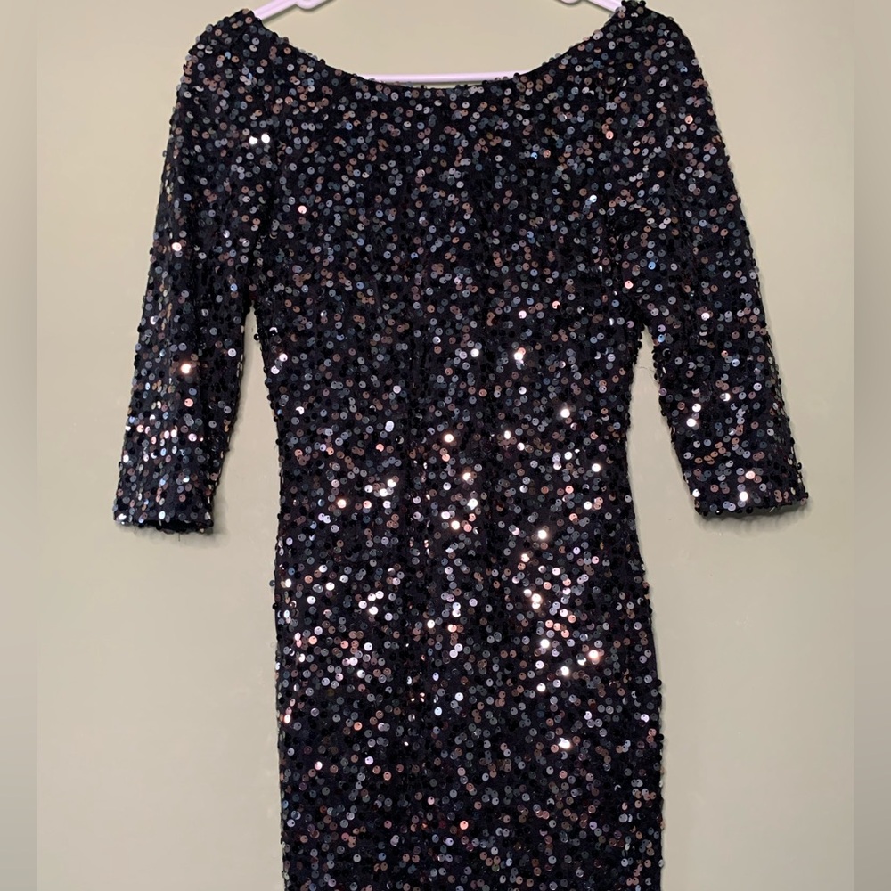 Black Formal Dress with Sequins